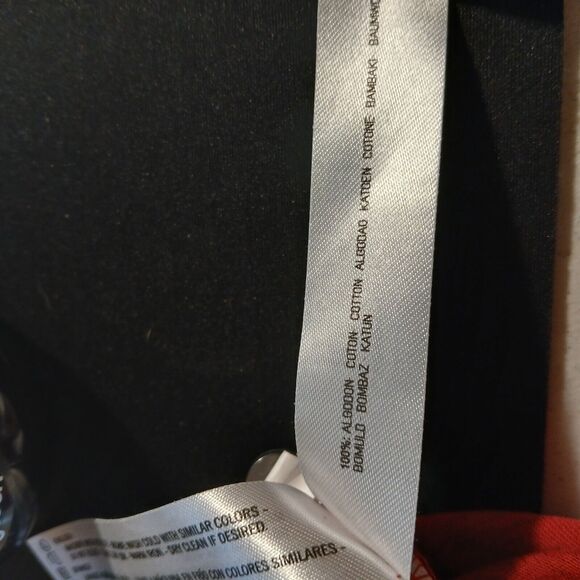 Denim & Flower Ricky Singh Mens XL 1/4 Button Short Sleeve Red Hawaiian With Blk - Picture 10 of 11